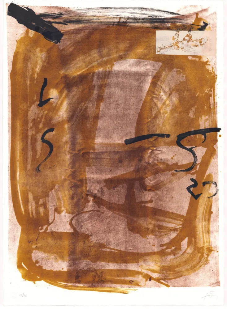 石版画 Tàpies - Variations