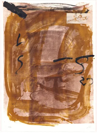 石版画 Tàpies - Variations