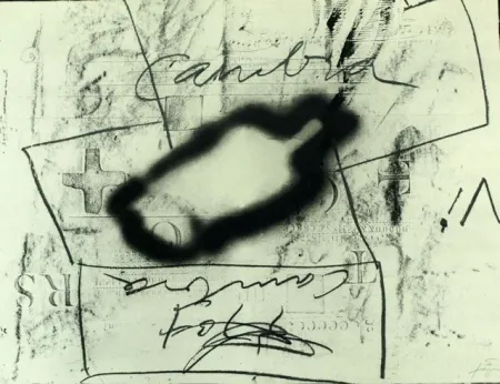 石版画 Tàpies - VARIATIONS SUR UN THÈME MUSICAL 3