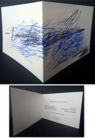 胶版印刷 Tàpies - Vernissage Presentation Book Nocturn Matinal Sala Gaspar