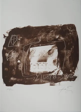 石版画 Tàpies - Voyage 