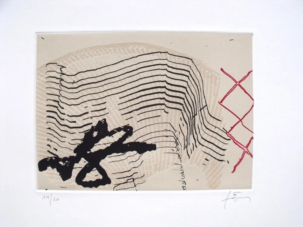 蚀刻飞尘法 Tàpies - Vuit i tres ics