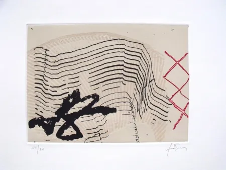 蚀刻飞尘法 Tàpies - Vuit i tres ics