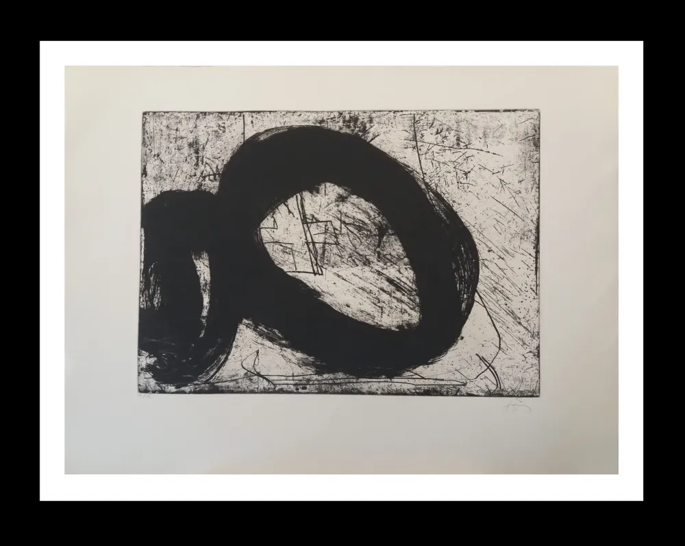 版画 Tàpies - Vuit reverse