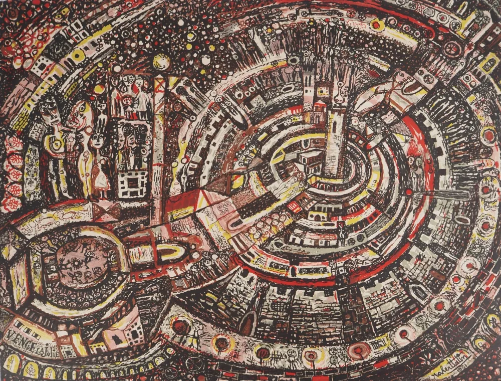 石版画 Tatin - Vence La Jolie,