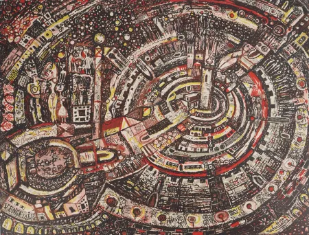 石版画 Tatin - Vence La Jolie,