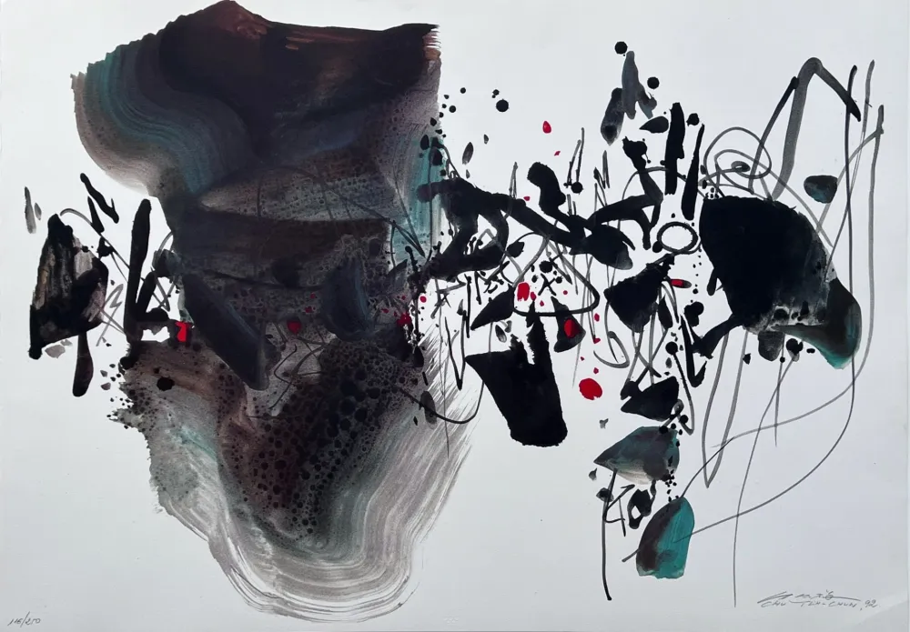 石版画 Teh-Chun - Olympic suite - Centennial 