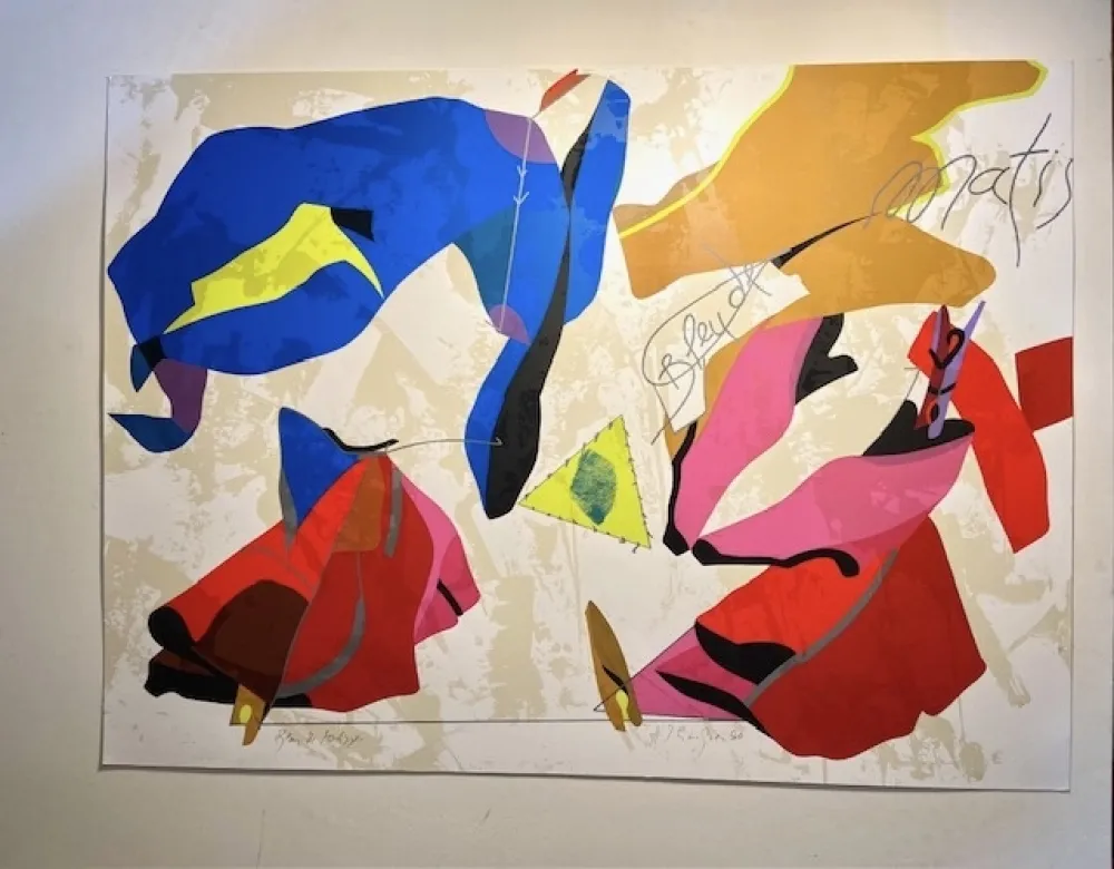 石版画 Telemaque - Bleu de Matisse