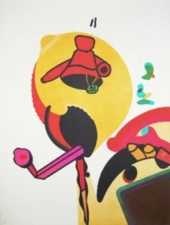 石版画 Telemaque - Le moulin à forme