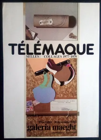 海报 Telemaque - SELLES / COLLAGES 1977 1979 - MAEGHT 1983