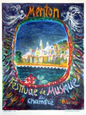 石版画 Terechkovich - FESTIVAL MENTON