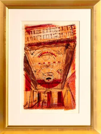 石版画 Thiebaud - Theater Marquee