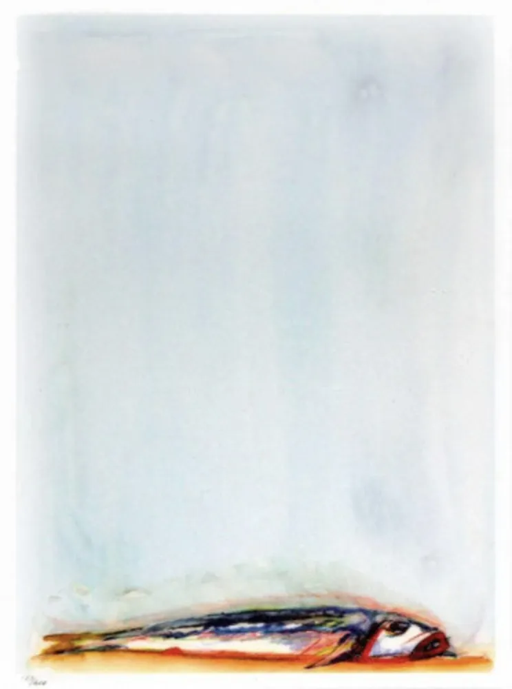 石版画 Thiebaud - Trout Fishing in America