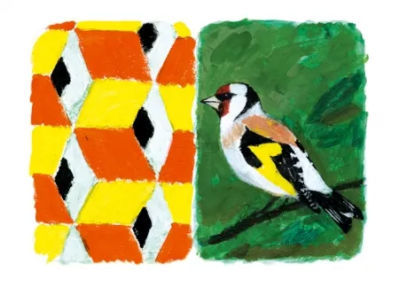 金刚砂版画 Tilson - Stones of Venice Goldfinch Diptych