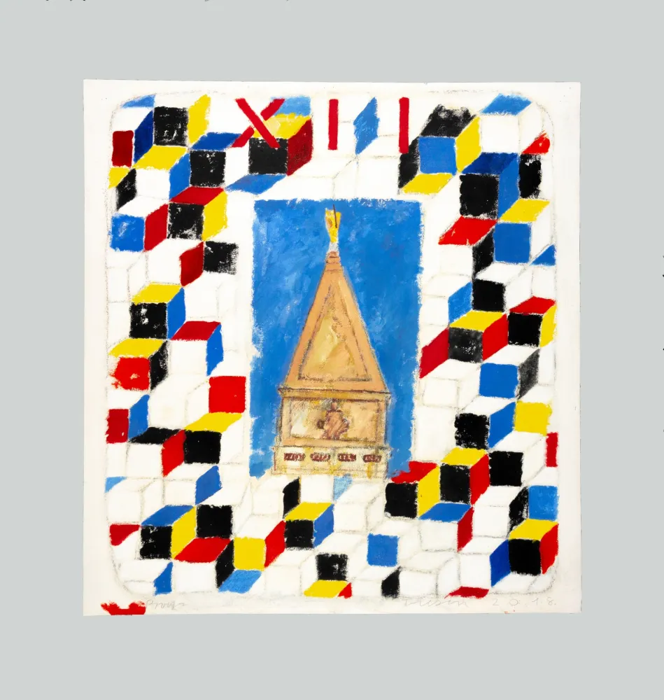 金刚砂版画 Tilson - The Stones of Venice. Il Campanile di San Marco