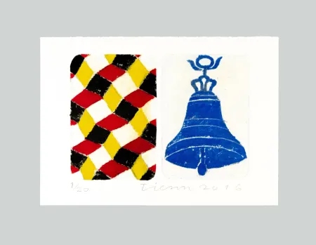 金刚砂版画 Tilson - The Stones of Venice. La campana di San Marco Calle dei Fabbri, Diptych