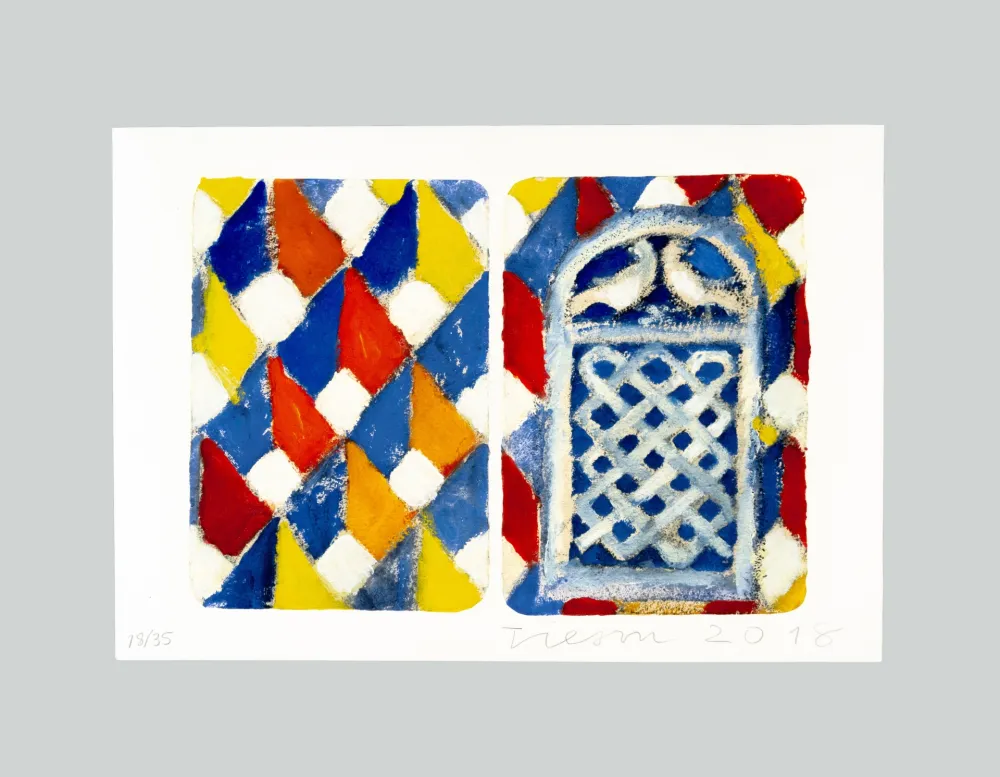 金刚砂版画 Tilson - The Stones of Venice. Sant'Alipio. Diptych