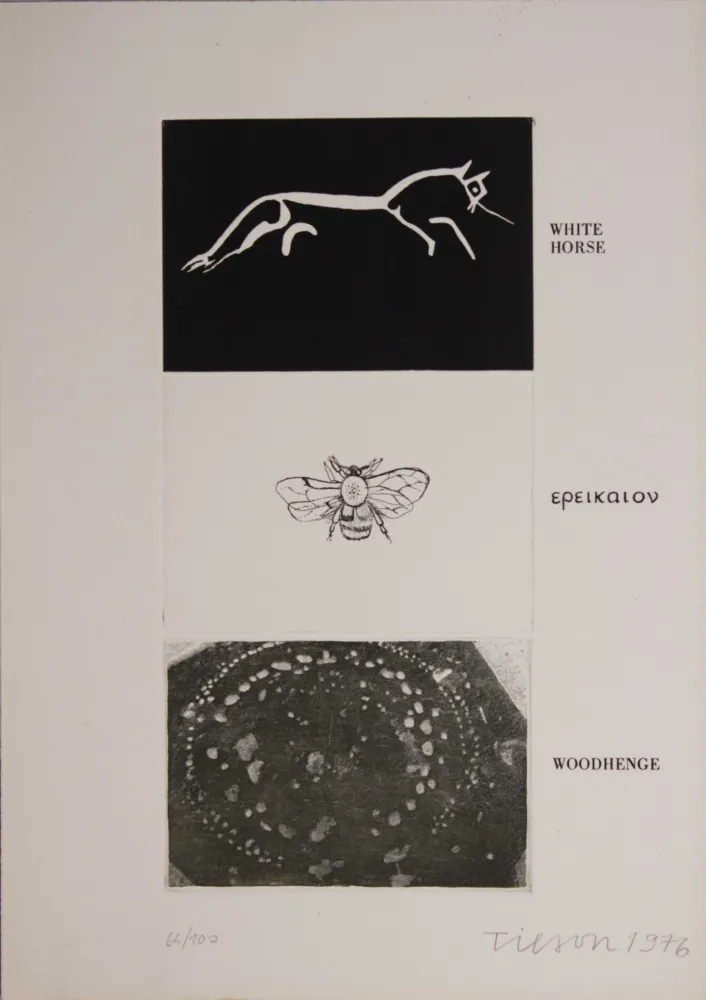 蚀刻版画 Tilson - Untitled from ''Wessex' portfolio