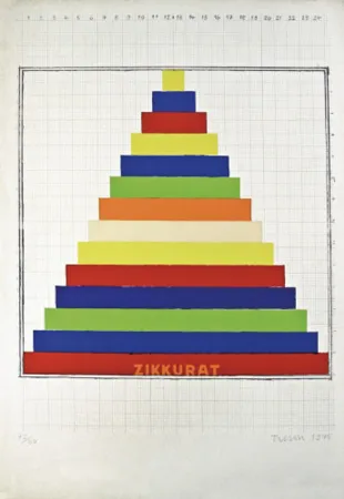 石版画 Tilson - Zikkurat