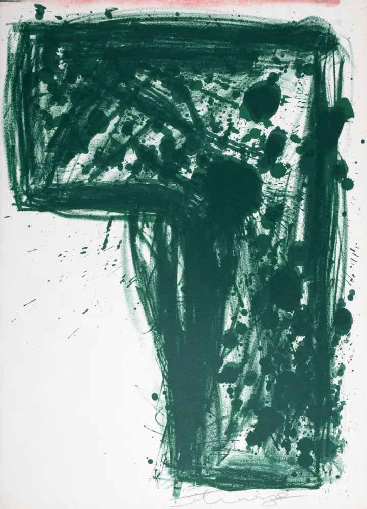 石版画 Ting - 7 Indigo Flowers Left Home (Hand-signed)