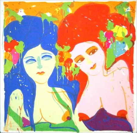 石版画 Ting - Camille et Cecile