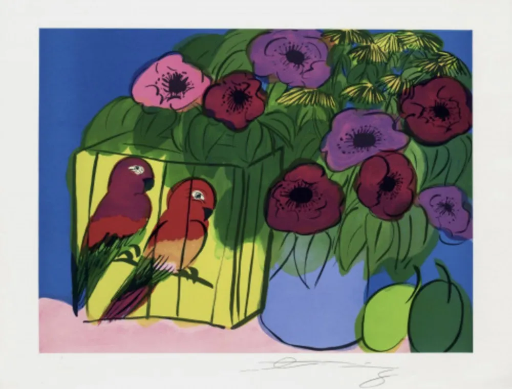 石版画 Ting - Conversation