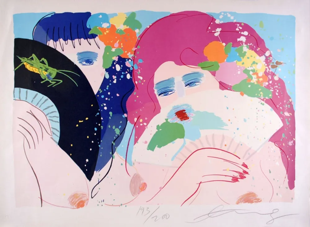 石版画 Ting - Hidden Smiles