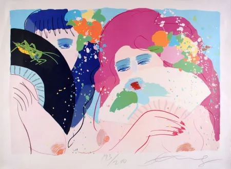 石版画 Ting - Hidden Smiles