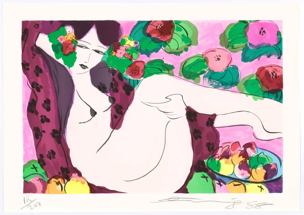 石版画 Ting - Spotted blanket 