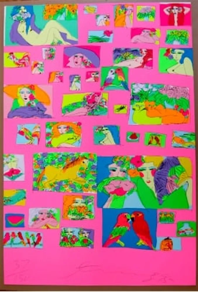 丝网印刷 Ting - Things I like (Fond Rose)