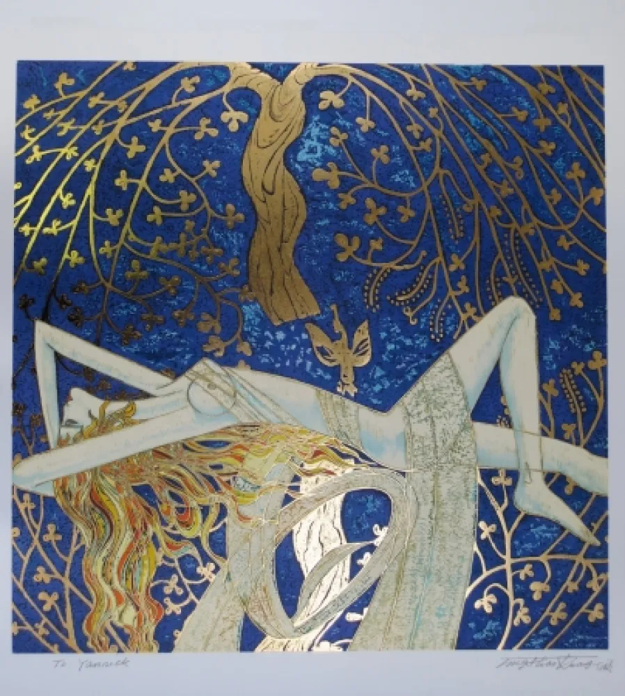 石版画 Ting - Tree of life