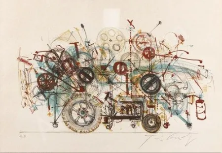 石版画 Tinguely - Meta-machine 