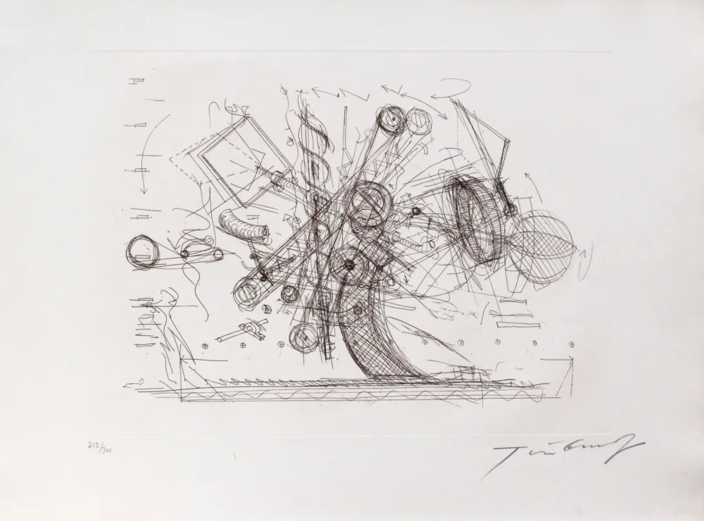 干刻版画 Tinguely - Ohne Titel