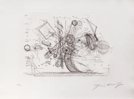 干刻版画 Tinguely - Ohne Titel