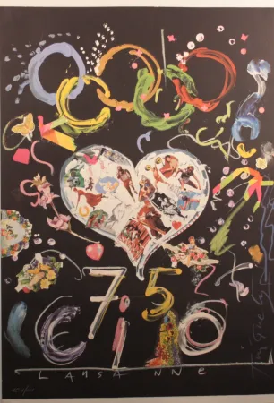 石版画 Tinguely - Olympic centennial