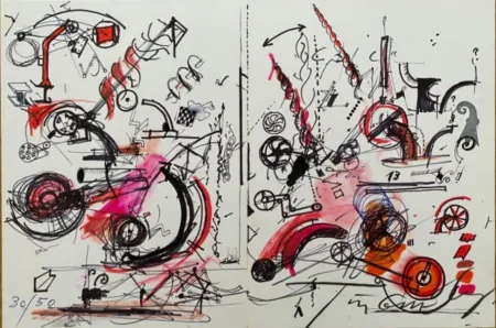 石版画 Tinguely - Sans Titre