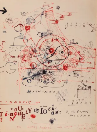 胶版印刷 Tinguely - Tinguely - Galleria Iolas, 1966