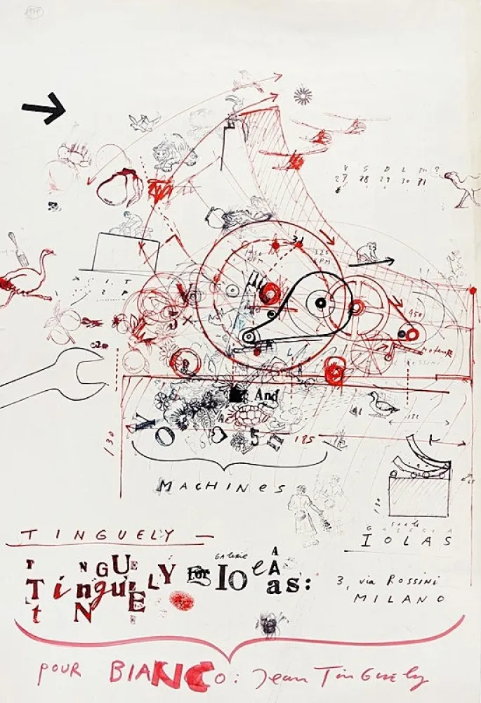 胶版印刷 Tinguely - Tinguely - Galleria Iolas, 1966