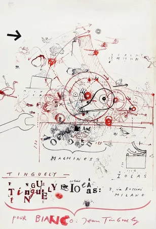 胶版印刷 Tinguely - Tinguely - Galleria Iolas, 1966