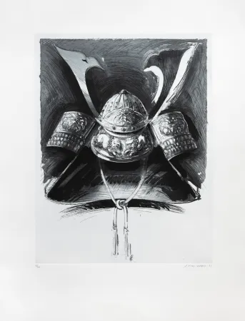 版画 Titus Carmel - Casque de Nikko II
