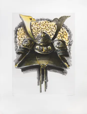版画 Titus Carmel - Casque de Nikko V