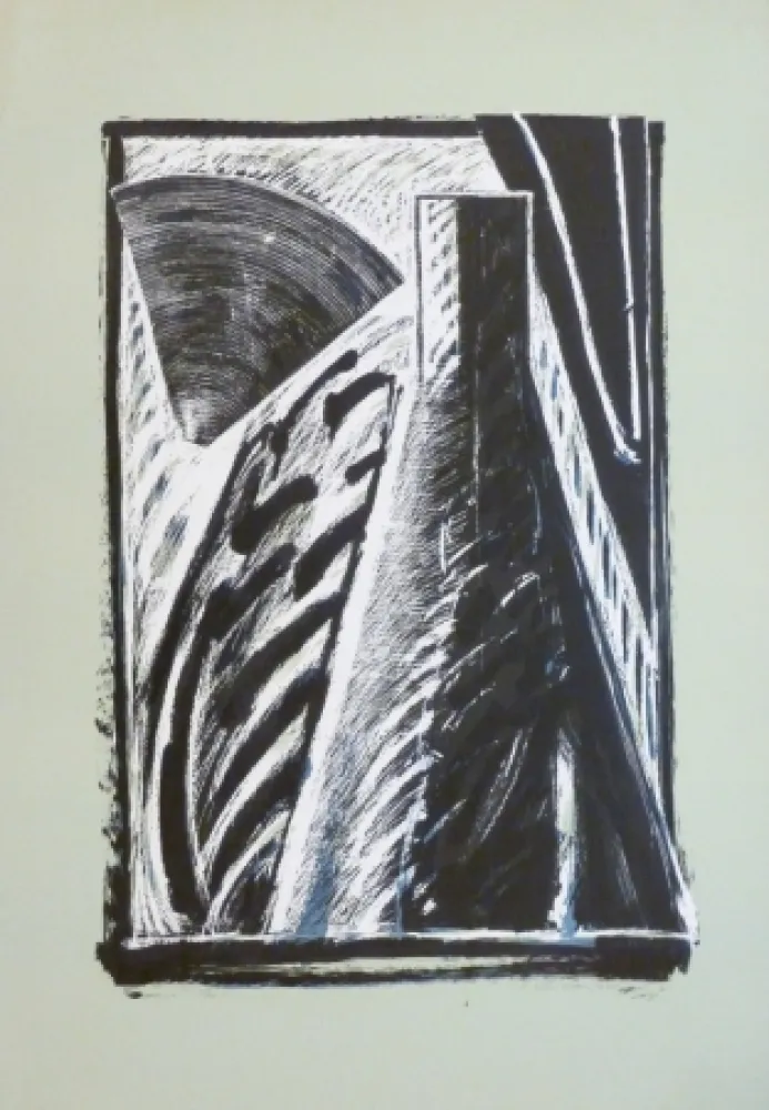 石版画 Titus Carmel - Composition