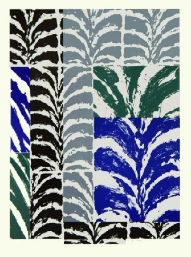 石版画 Titus Carmel - Feuillée II