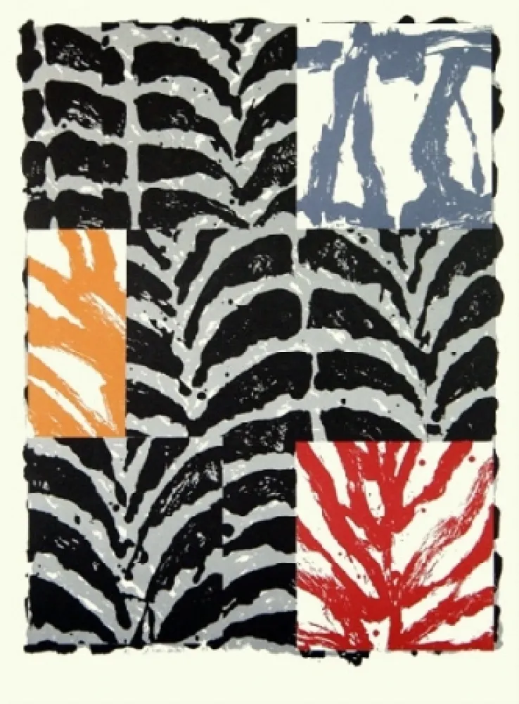 石版画 Titus Carmel - Feuillée III