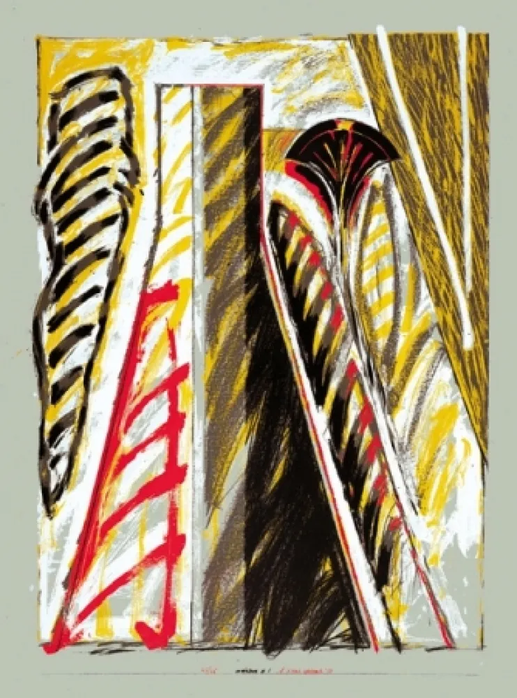 石版画 Titus Carmel - Interieur