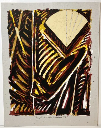 石版画 Titus Carmel - Lithographie signée et numérotée