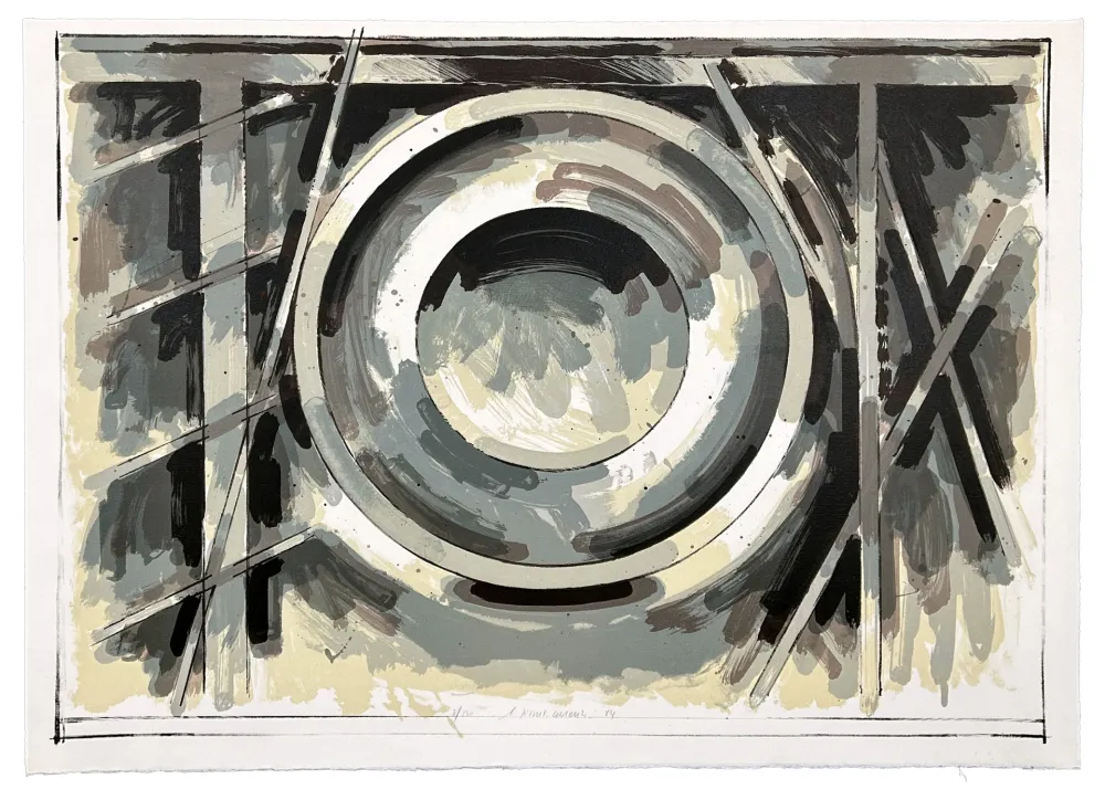 石版画 Titus Carmel - Sans titre 1