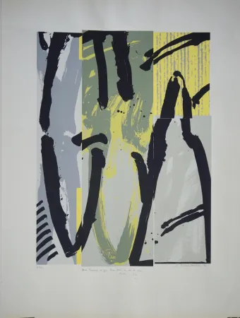 石版画 Titus Carmel - Sans titre