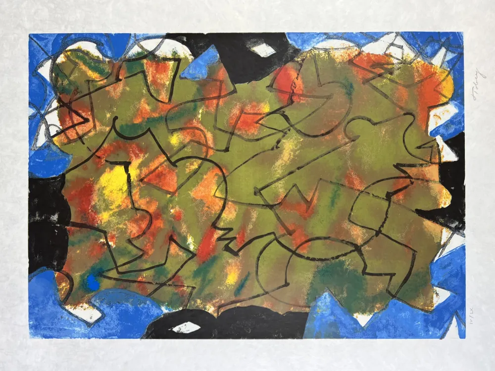 石版画 Tobey - Glowing Fall