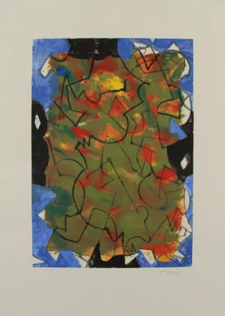 石版画 Tobey - Glowing Fall